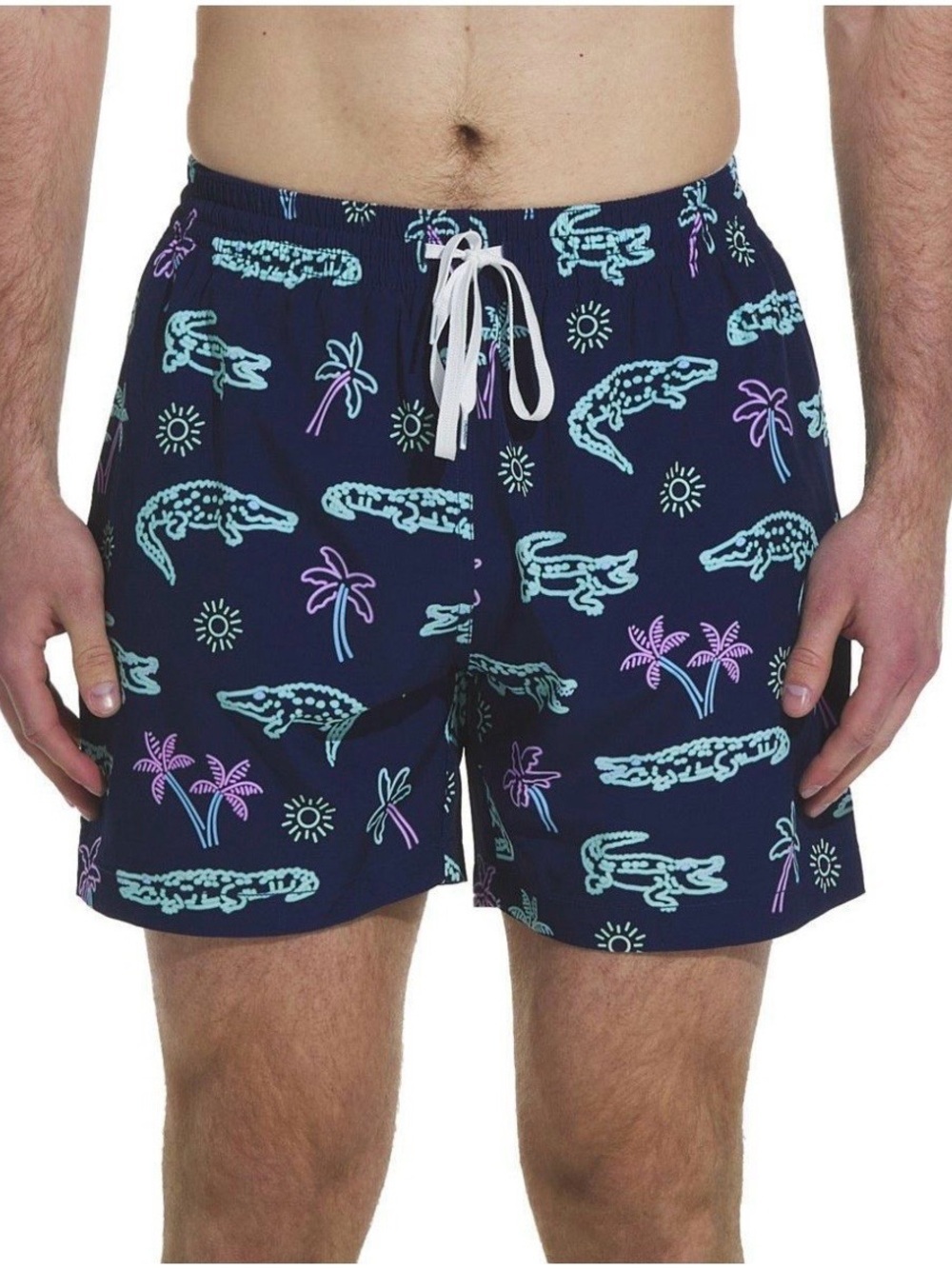NEW Chubbies The Neon Glades Lined Classic 5.5” Swim Trunks Men XXL Alligators